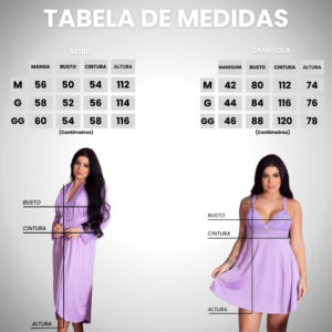 Kit Robe Longo e Camisola Sexy Confortável Sedutor Elegante Lingerie Feminina Moda Noturna