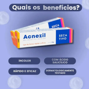 ACNEZIL TRATAMENTO ANTIACNE EM 2 PASSOS – GEL SECATIVO + TRATAMENTO