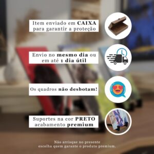 Quadro de mesa Personalizado com o nome 10x15cm COM SUPORTE