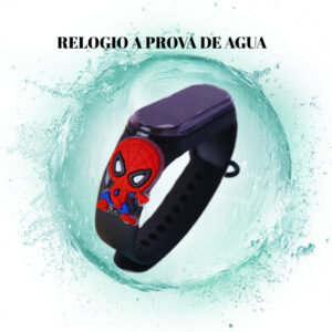 Kit Homem-Aranha: Lancheira Térmica com Alça + Relógio para Meninos