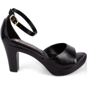 Sandália Via Uno Meia Pata Salto Alto Grosso Original 411003