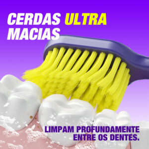 ToyaDent Escova de dente / Cerdas super macias / Limpeza profissional dentes / 6 Cores