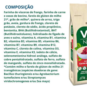 Ração Vitta Natural Cães Adulto Raça Pequena 15kg Premierpet