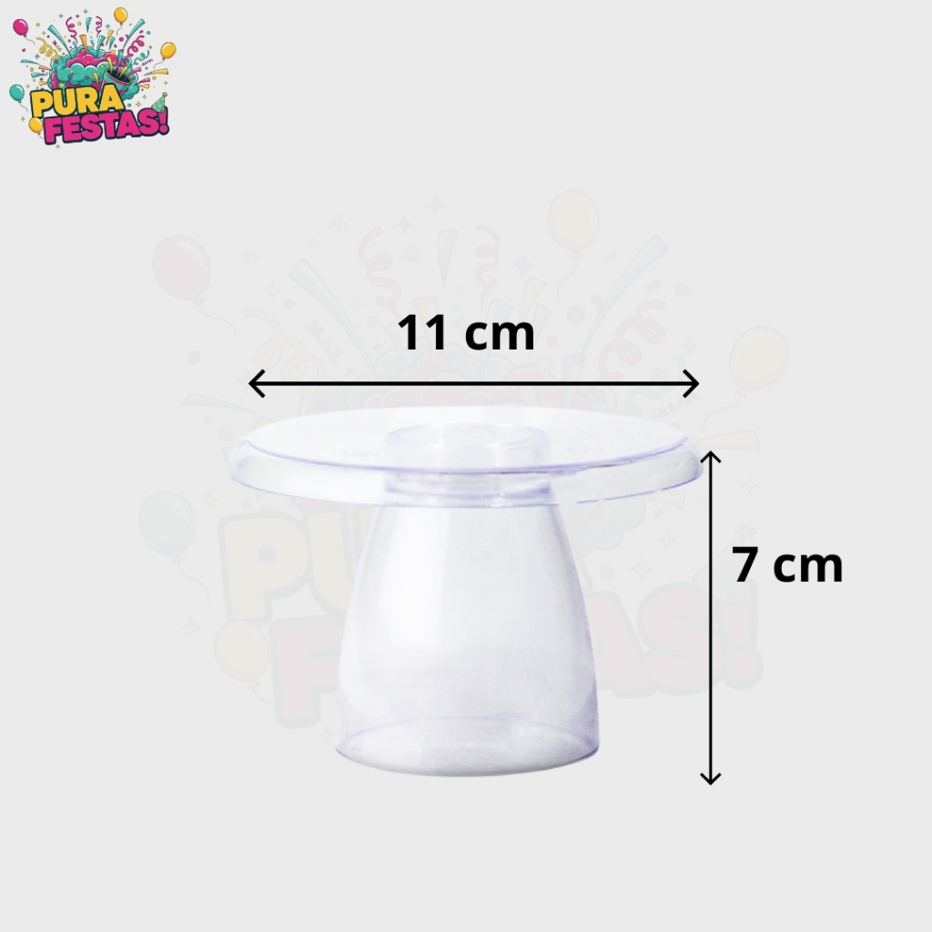 Kit Festa - Boleira Cake Renda 22, 1 Mini Lapidada, 1 Mini Slim - Diversas Cores