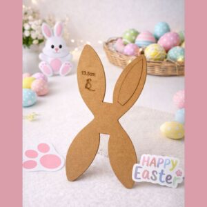 Molde MDF Orelha de Coelho para Tiaras | Gabarito Artesanal Páscoa | DIY