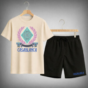 Kit Camisa e Short Masculino Estampa Blanca Casual