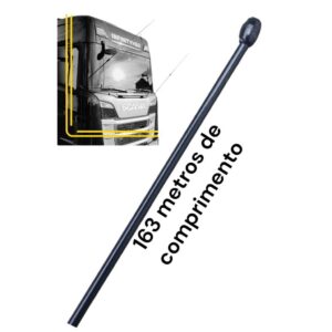 antena px Viuva negra steelfor 163 metros para caminhao black full acompanha parafusos instalação