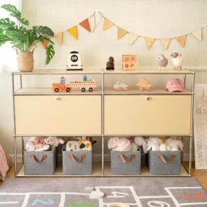 Caixa de Armazenamento,Organizador de Armário Empilhável, Resistente, Fácil Montagem, Lavável para Casa e Quarto