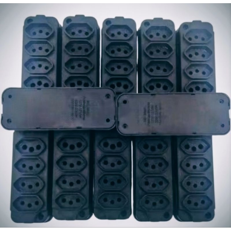 TOMADA BARRA KIT 15 UNIDADES 4 CAVIDADES 3X10A 1X20A BITRILHO.