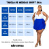Short Saia Plus Size de Amarrar Duna Saia Atrás Lançamento Natal