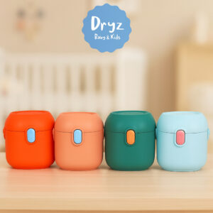 Porta Leite em Pó Infantil Dryz com Divisória para Colher Dosadora, Tampa Hermética BPA Free Viagem
