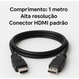 HDMI Cabo 2.0 Alta Resolução Full HD 4K Kit e unidade -1m