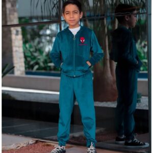 ​Conjunto Infantil Plush Menino Homem Aranha Agasalho de frio1 a 10 Anos