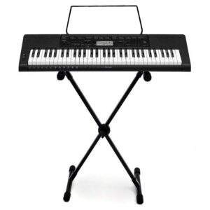 Suporte de Teclado Reforçado + Pedestal de Microfone Kit Tecladista Cantor