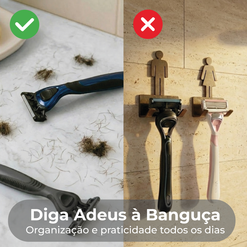 Suportes Parede Banheiro Lamina Autocolante Acrílico Para Organização Do Seu Banheiro Com Fita 3M