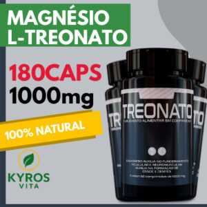 Suplemento de Magnésio L-Treonato 1000mg – 60 Comprimidos