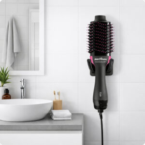 Suporte Porta Universal Parede Bancada Salão Escova Secadora Secador Cabelo Britânia 127v Dupla Face