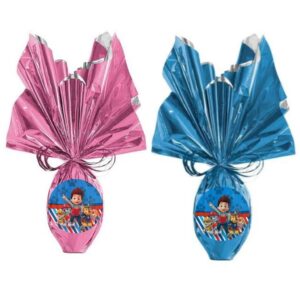 Kit Ovo De Páscoa Patrulha Canina com Pelucia Ao Leite Brinquedo Chase Skye Rocky Marshall Zuma Rubble Rocky