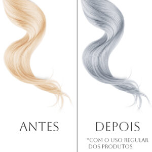 mascara matizador + shampoo platinum acinzentado Experience color LAVID