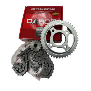 Kit Relação transmissão HONDA CG Titan/Fan 150 04/15, Titan 160 C/ Retentor/ Titan 125 00 / Biz 125/110i NXR BROS
