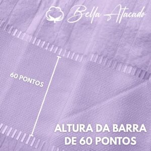 Toalha Banho Dohler Bella Aveludada Para Bordar à Mão Ponto Cruz Artesanato