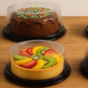 50 EMBALAGENS PARA BOLO E TORTA PF56 MEDIA –  PRETA –  PACKFORM