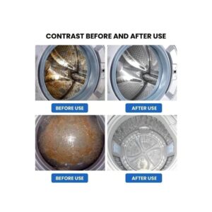 Kit 12 Limpador de máquina de lavar, comprimido efervescente sólido para remover manchas