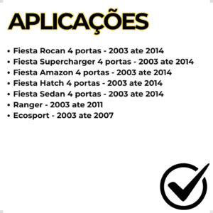 Kit Botao Vidro Eletrico Fiesta Ecosport Completo