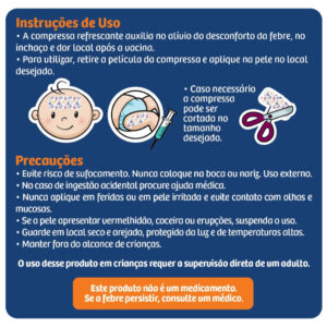 Adesivo Compressa Gel Refrescante Para Alívio Da Febre Fever Fresh