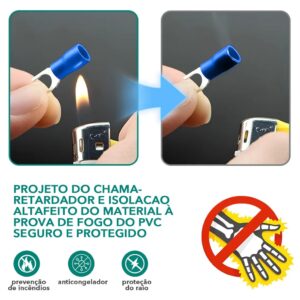 Kit Terminal De Fio Elétrico Isolado 678 Peças Com Conectores Versáteis De Crimpagem E Pá Para Soluções De Fiação Confiá