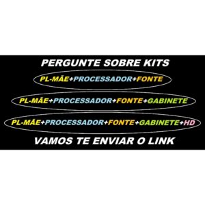 Placa Mãe B75 LGA 1155 DDR3 2ª e 3ª Geração HDMI VGA SSD M.2 NVMe REDE GIGABIT USB 3.0 h61