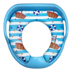 Assento redutor infantil para vaso sanitário,com alça e encosto.