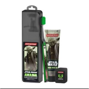 Kit Premium Star Wars 3 em 1 Escova + Creme Dental + Fio Dental com Estojo Viagem Original