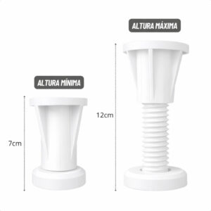 Pé Regulável Para Móveis Armário De Cozinha Resistente A Agua Reforçado Estantes Calço