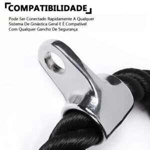 Puxador Tríceps Corda Crossover Profissional Preto Puxador Corda Biceps Triceps Academia
