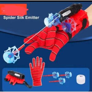 kit Luva Lança Teia HO MEM A RANHA(COM CORDINHA) Brinquedo Infantil//n-2002