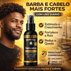Tônico Capilar Pro Barber MinoxDNACapilar 120ml Crescimento Barba Cabelo Rápido Envio Imediato