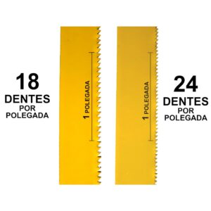 Lâmina para Arco de Serra 300mm (12″) – 18 ou 24 Dentes por Polegada