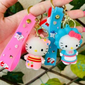 Chaveiro de Animação Emborrachado Hello Kitty Diversos Personagens e Modelos Desenho Animado Kuromi
