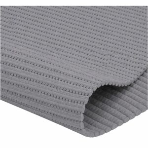 Passadeira Tapete Antiderrapante Emborrachado Soft Preto 1 a 5 Metros Desenho do Tecido Liso