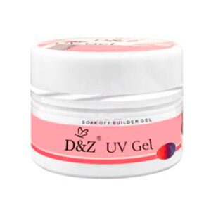 Gel da D&Z Led UV Builder Gel Nude para unha tips profissional Pincel 50GR