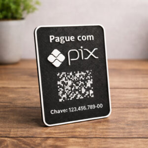 Placa Pix Personalizada Vendas | Para Comércios e Balcões Lojas