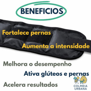 Caneleira de Peso 3kg Profissional Tornozeleira Par Academia Fitness Treino de Perna