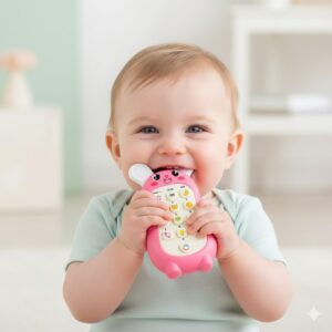 Celular Infantil Telefone Interativo Musical Unicórnio Bebê ou celular Dinossauro e Coelho