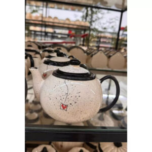 Bule Cêramica Pequeno 600ml Para Café e Chá Desenhado á Mão