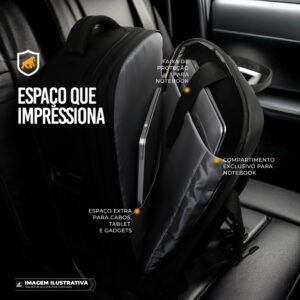 Mochila Mala Executiva para notebook, viagem, trabalho e escola e faculdade Armor – Gshield