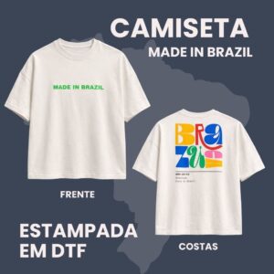 Camiseta brasil unissex blusa brazuca amor copa do mundo 2026 tendencias brasileiras tshirt over