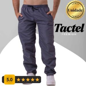 Calças Masculina Tactel Lisa Com 3 Bolsos Esporte Caminhada Treino Academia Frio Corrida Sport pesca mato roça