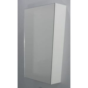 Espelheira 40cm Para Banheiro 1 Porta 100%MDF Branco -JA MONTADO