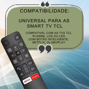Controle Remoto Compatível Para Tv Smart TCL